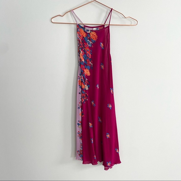 Free People Its a Cinch Print Slip Dress Floral Size Small - Picture 3 of 9